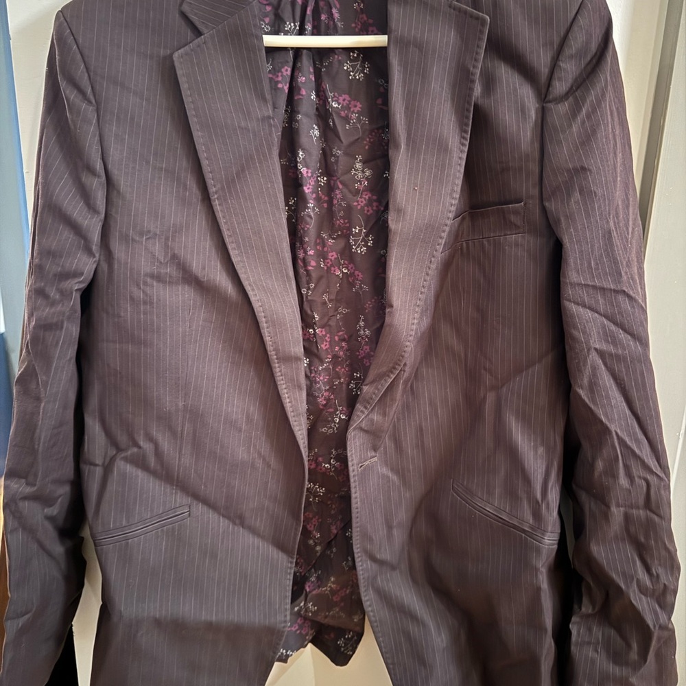 Ted Baker Brown Pinstripe Blazer